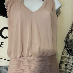 Express smocked dressy tank